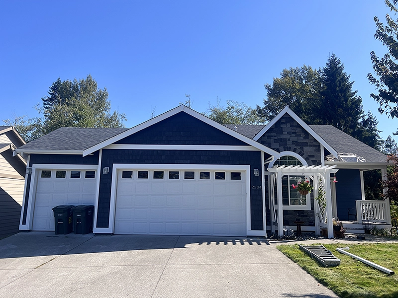 Full exterior repaint in the Whatcom Falls neighborhood in Bellingham, WA