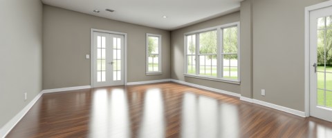 Interior painting project in a Bellingham living room